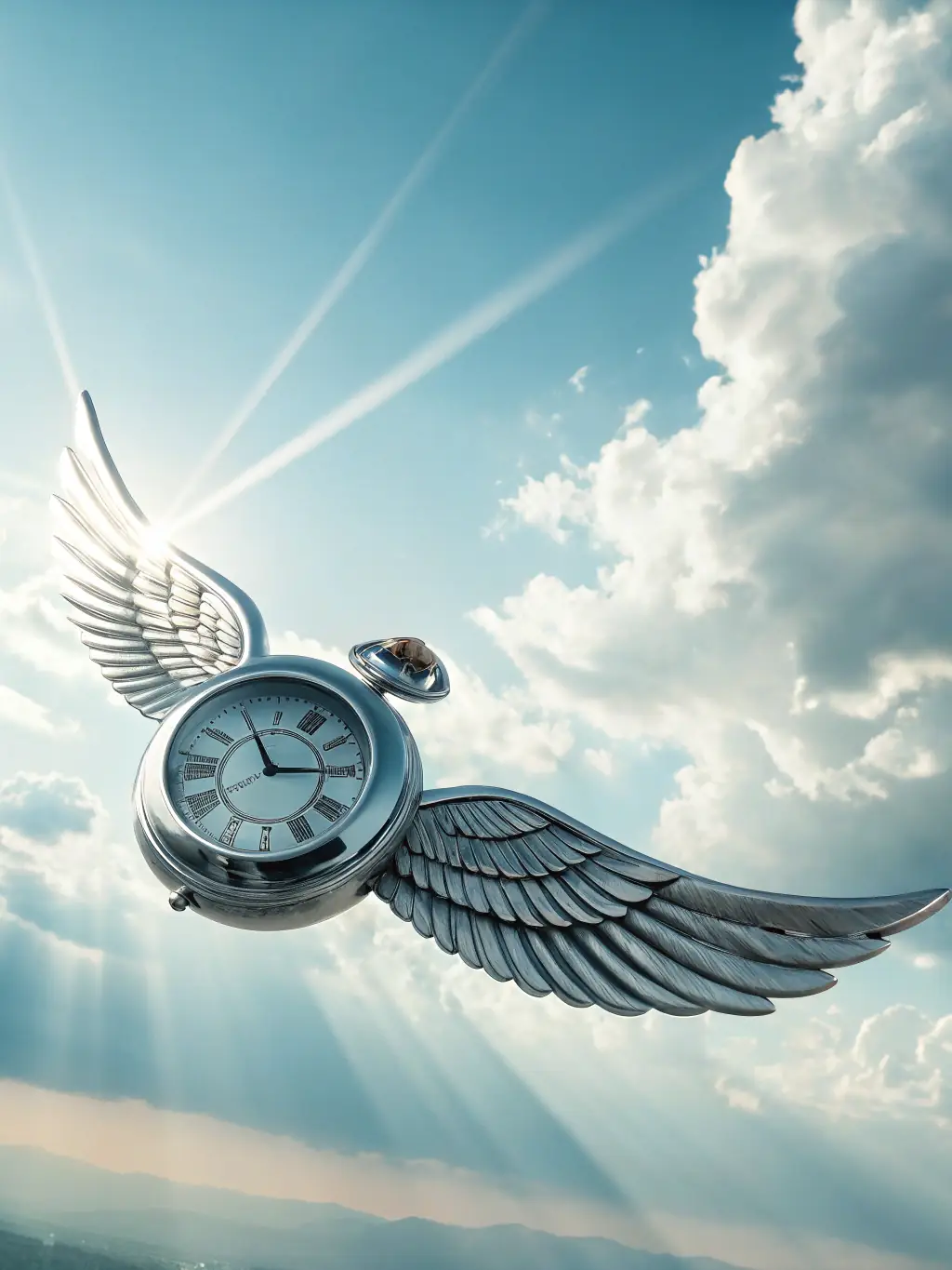 A clock with a rocket taking off, representing Studio Rossi & Partner's commitment to speed and efficiency.