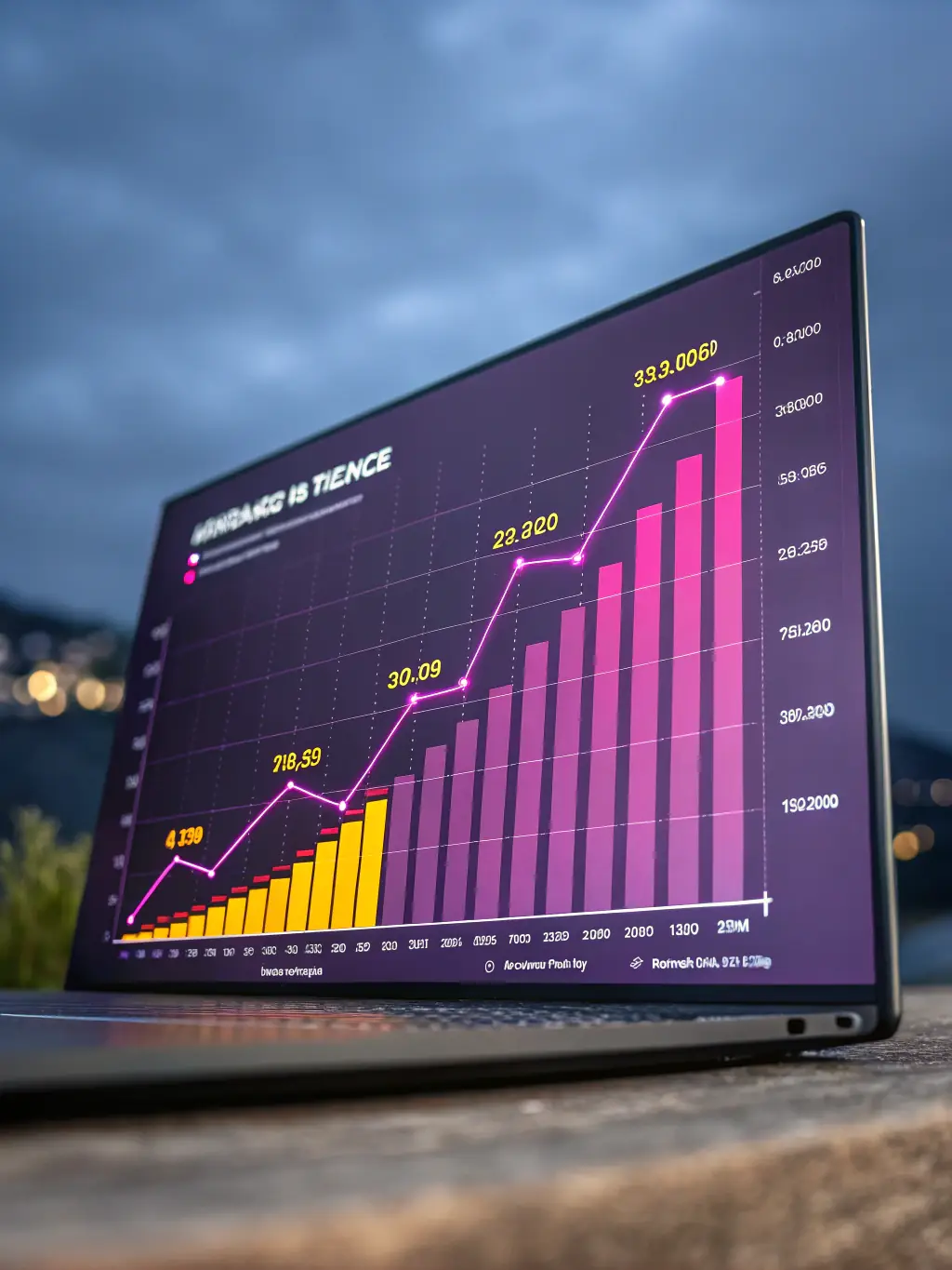 A graph showing business growth, symbolizing Studio Rossi & Partner's focus on customer growth.