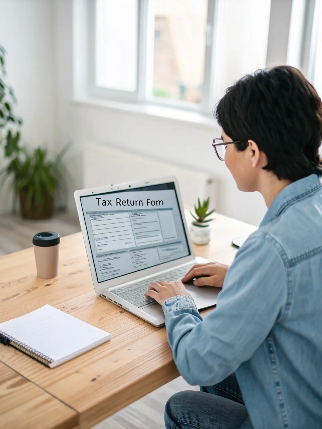 A person working on a laptop with payroll software open, representing payroll management services.